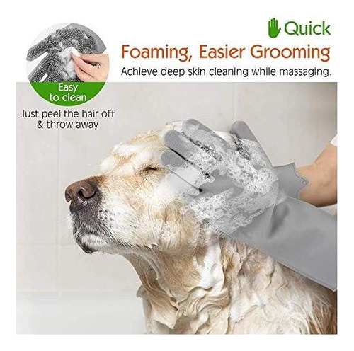 Guantes De Aseo De Mascotas Sene, Guantes De Silicona De De