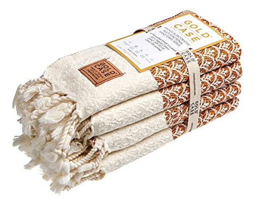 Helen Original Turkish Hand Towels - Set Of 4-20x40 100...