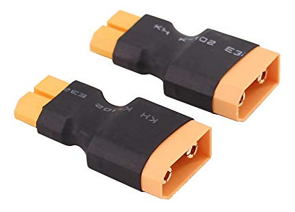 Pack 2 Adaptadores Xt90 A Xt60 Para Conexiones Seguras