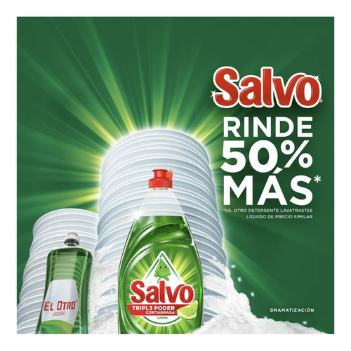 Lavatrastes Líquido Salvo Total Limón 2.6 Lt **envio Gratis*