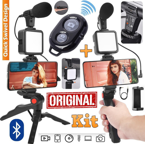 Estabilizador Suporte Celular Câmera Dslr Painel Luz Led