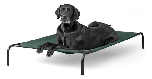 Coolaroo  Cama Elevada Para Mascotas, Xl, Color Verde Bruns.