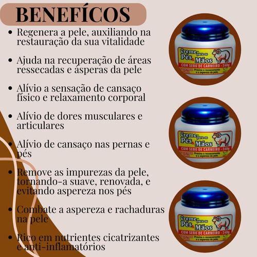 Kit 2 Creme Hidratante Pés San Jully Com Argan E Ureia
