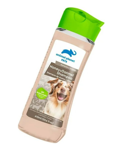 Shampoo Para Perro Animal Planet De Avena Y Miel 610 Ml