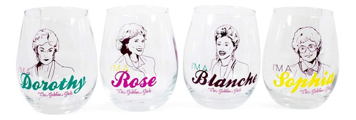 Silver Buffalo The Golden Girls Stemless Wine Glass Collecti