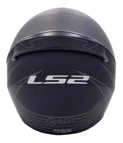 Imagen 2 de 4 de Casco Moto Ls2 Integral 352 Rookie Lighter Negro Mate