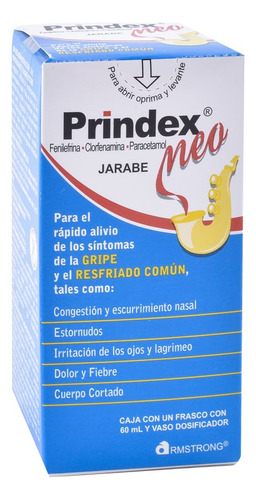 Prindex Neo Jarabe 0.055 G/0.02 G/3 G/100 Ml, 1 Frasco 60 Ml + Vaso Dosificador