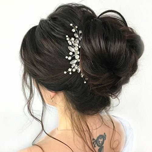 Peines - Peines - Unicra Bride Silver Wedding Hair Comb Spar