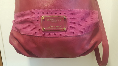 Cartera - Bolso Cuero Fucsia Juanita Jo