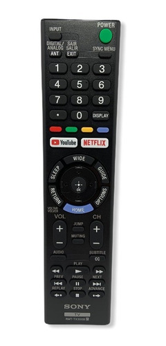 Controle Remoto Tv Sony Smart Netflix Original