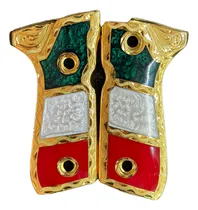 Comprar Cachas Beretta En Resina Con Chapa De Oro Y Tornillos