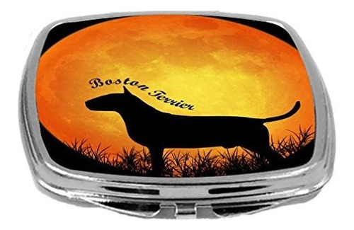 Rikki Knight Dog Silhouette By Moon Design Espejo Compacto,