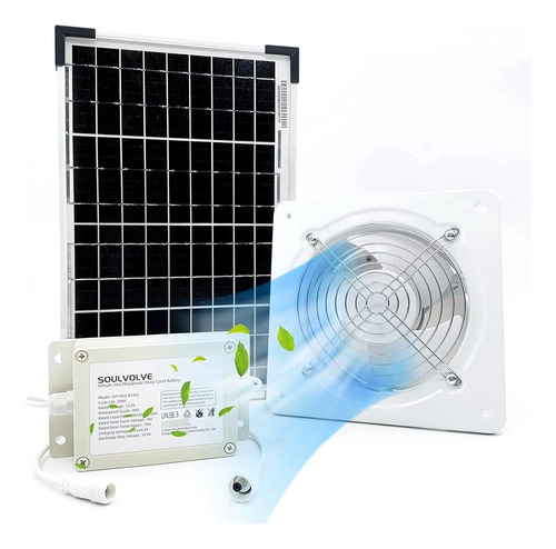 Extractor De Aire Alimentado Por Energía Solar Soulvolve Con