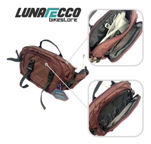 Cangurera De 3l Con Bolsa De Hidratación Para Bike O Trail