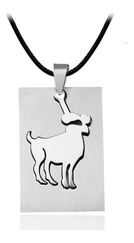 Collar Aries Signo Zodiacal Placa Acero + Estuche