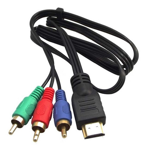 Cable  Hdmi A 3 Rca Av Cable De Audio Y Video 1 Mts