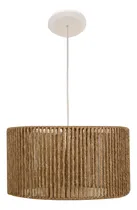 Comprar Lampara Colgante Hilo De Yute 40 Diámetro - 1 Luz Estructura Yute Marron