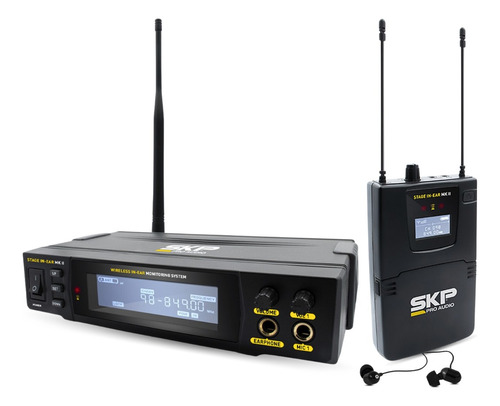 Sistema De Monitoramento Uhf Stage In Ear Mk Ii Skp