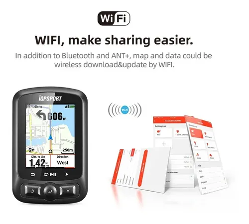 Gps Igpsport Igs620 + Strava Bluetooth + Sensor Cadência