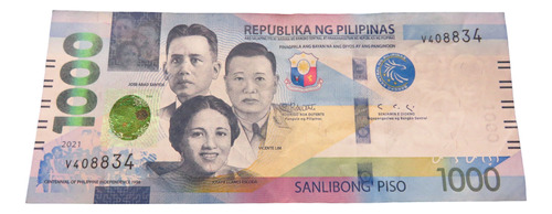 Billete De Filipinas 1,000 Pesos Salibong Piso Perla 