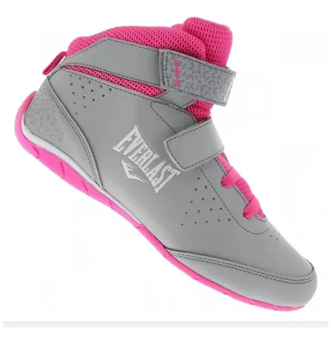T nis Cano Alto Everlast Jump Iii Cinza Rosa Elw59a Infantil