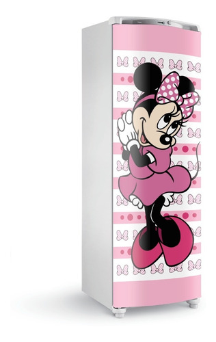 Adesivo Envelopar Porta Da Geladeira Freezer Cozinha Minnie6