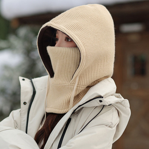 Conjunto De Gorro De Invierno De Punto Y Bufanda Para Mujer,