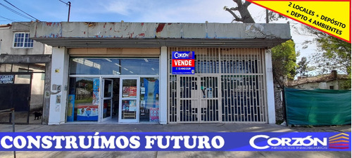 Oportunidad!!! 2 Locales + Departamento De 4 Ambientes A Refaccionar En 2° Piso + Depósito En Centro De Francisco Álvarez - Financiación!!!