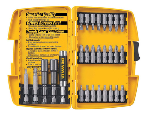 Set De 29 Piezas Con Guía Magnética Dewalt Dw2162