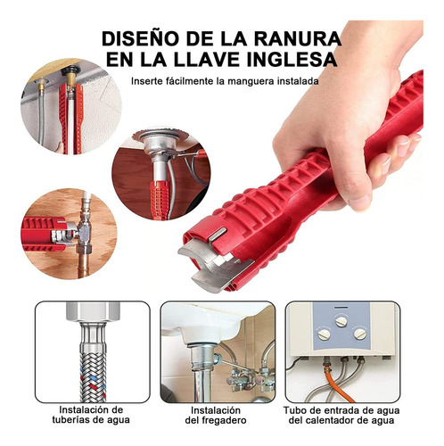 Llaves 8 En 1 Herramienta De Llave Multifuncional Instalador