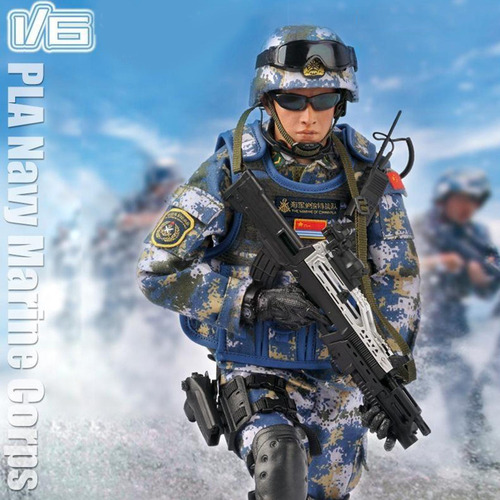 1/6 De Ação Do Soldados De Brinquedo Com Acessórios Azul