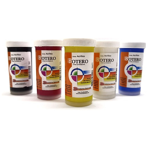 Pintura Acrilica Botero 120ml X Unidad