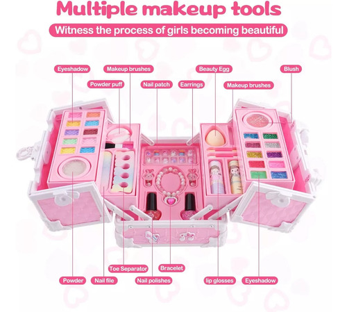 Estuche De Maquillaje Para Niños, Regalo De Navidad, Con Mal