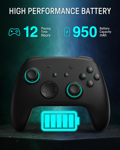 Controlador Inalámbrico Switch Pro Funlab Firefly Con 7 Led