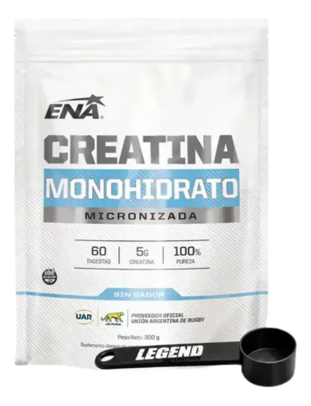 Creatina ENA Sport Monohydrate en polvo Sin sabor x 300g scoop Legend Nutrition