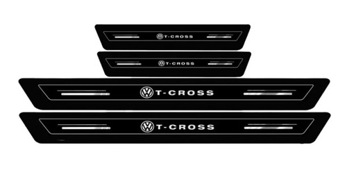Imagem 3 de 5 de Kit Soleira Protetora Porta Novo T-cross Sense 2020 Original