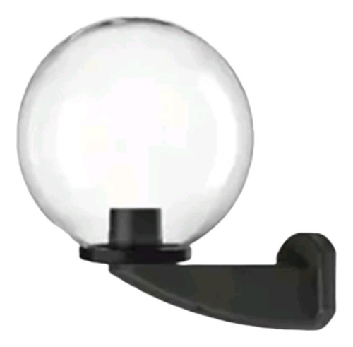 Farol Globo Pared Antivandalico Exterior 20cm Transparente