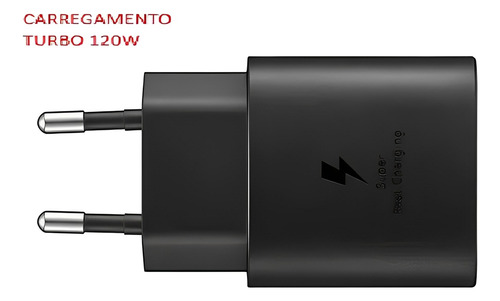 Carregador Original Samsung 120w Turbo S24 S23 S22 S21 S20
