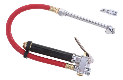 Infladora De Aire 0-120 Psi Manguera Roja Del Compresor Con