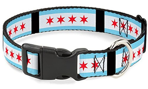 Collar Con Clip De Plástico Con Hebilla - Banderas De Chicag