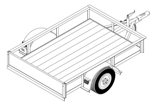 Trailer Parts Outlet Pie Un Solo Eje Utility Diy Blueprint