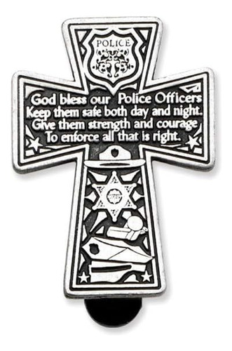 , Cruz De Policía, (abbey & Ca Gift) Clip Para Visera Automá