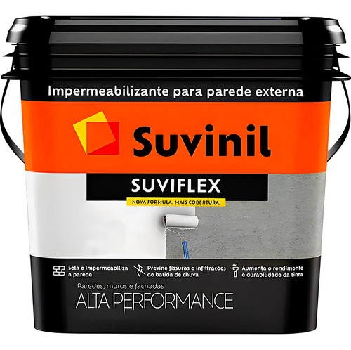 Impermeabilizante Para Parede Suviflex 14kg/12l Suvinil Cor Branco