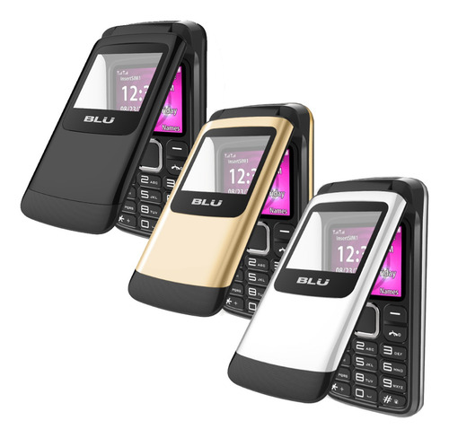Celular Blu Zoey Con Tapa Y Teclado Para Adultos Mayores ! Blanco