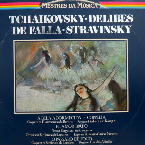 Lp -  Tchaikovsky - Delibes - De Falla - S  Vinil Raro Duplo