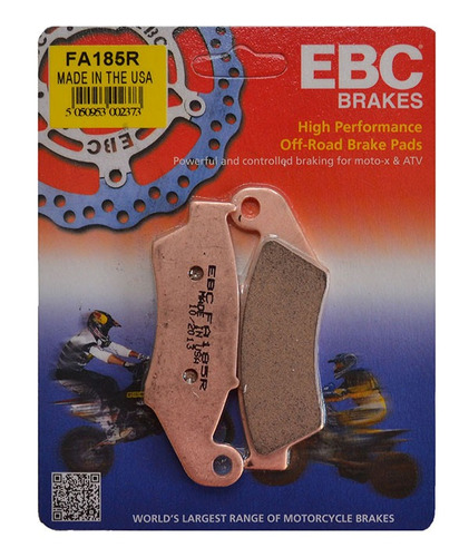 Pastilhas Freio Ebc Fa185r Nx4 Falcon Klx 250 300 450 650