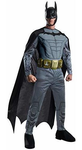 Disfraz De Batman De Pecho Musculoso Arkham City Deluxe Para