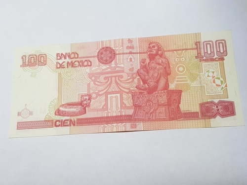 Billete De 100 Pesos Mexicanos Nezahualcoyotl