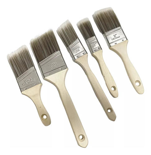 5 Pinceles Profesionales Compatibles Para Pintura De Pared