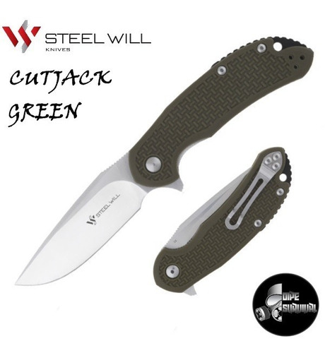 Navaja Steel Will Cutjack Green Acero D2 